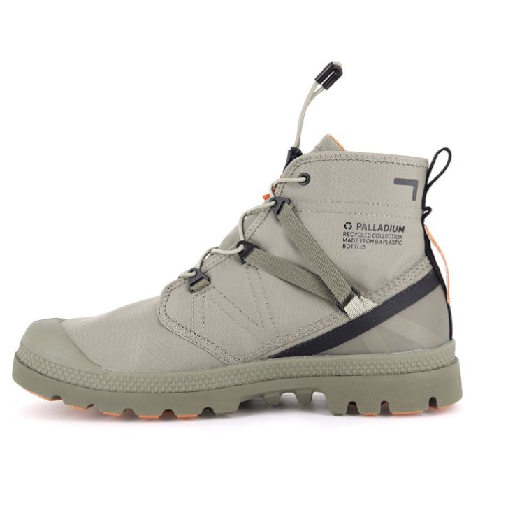 Bottes Palladium Pampa Travel Lite+ Imperméables Homme Vert Olive | FR TYN408H